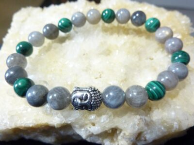 BRACELET MALACHITE-LABRADORITE force et protection