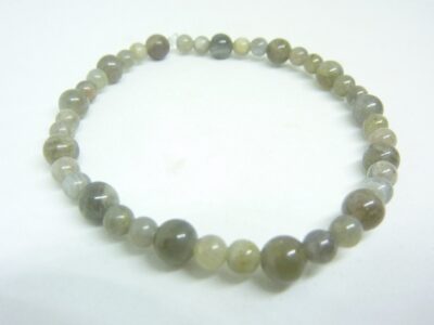 Bracelet protection : Labradorite perles rondes 6-4 mm