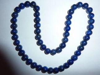 Collier lapis lazuli perles 8 mm