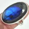 SUBLIME BAGUE PROTECTION LABRADORITE & ARGENT 925 TAILLE 56 1/2 ref 8025