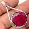 PENDENTIF RUBIS MONTURE ARGENT 925 REF 9578
