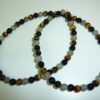 COLLIER PROTECTION EXTREME OEIL DE TIGRE LABRADORITE TOURMALINE NOIRE 6 MM