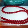 COLLIER CORAIL ROUGE perles 4 mm