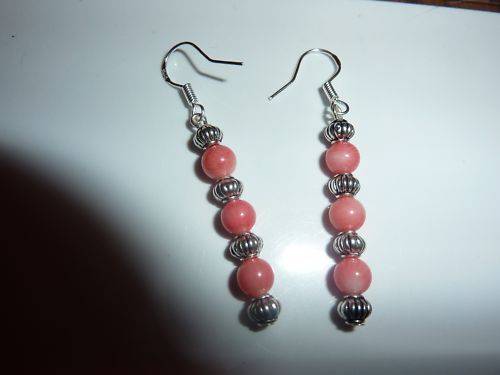 BOUCLES D’OREILLES CORAIL ROSE SAUMON