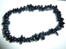 Bracelet tourmaline noire perles multiformes