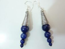 Boucles d'oreilles lapis lazuli 10-8-6-4
