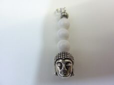 Pendentif Bouddha Jade perles 6 mm