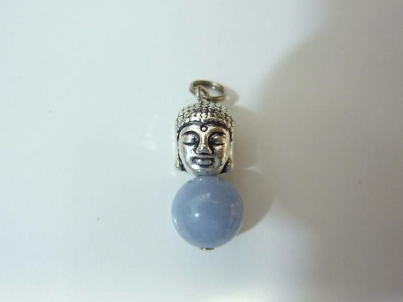 Pendentif protection Bouddha Angelite (Anhydrite)