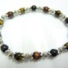 BRACELET PROTECTION EXTREME: OEIL DE TIGRE,FAUCON,TAUREAU PERLES 6MM