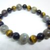 Bracelet protection extreme Oeil de tigre-Labradorite-tourmaline noire