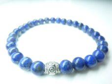 Bracelet lapis lazuli - Perles rondes 6 mm