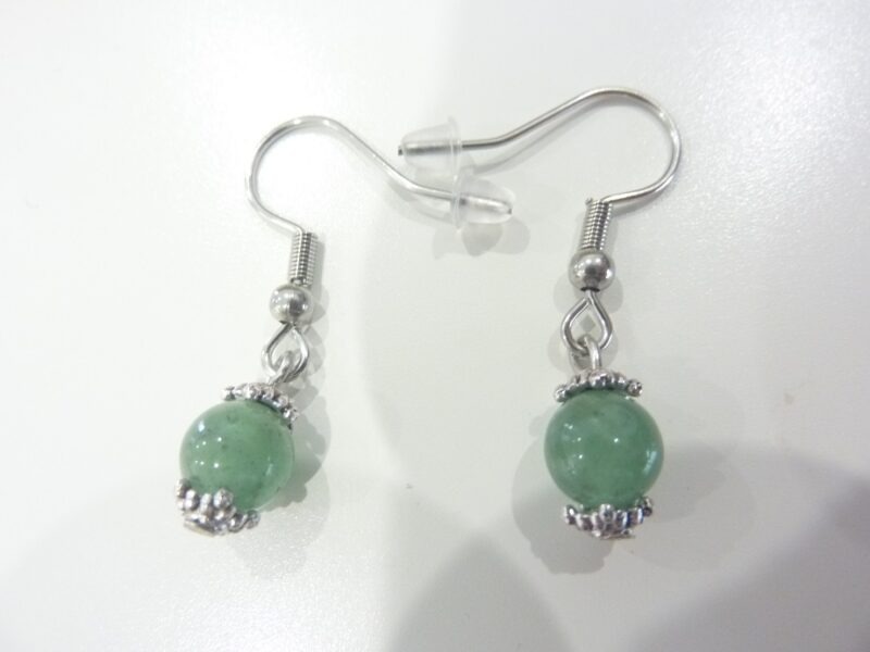 Boucles d'oreilles Aventurine verte