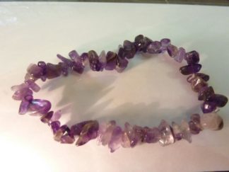 Bracelet en pierres naturelles amethyste lavande perles multiformes 6-10mm