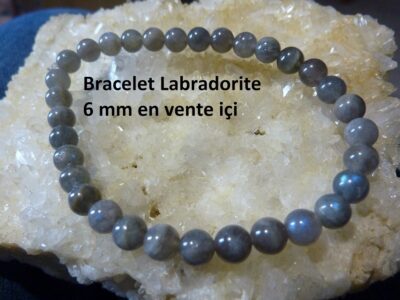 bracelet labradorite 6 mm