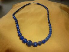 Collier en perles multiformes lapis lazuli perles rondes 6-8-10-12-14 mm