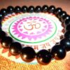Bracelet protection: tourmaline noire perles rondes 8 mm