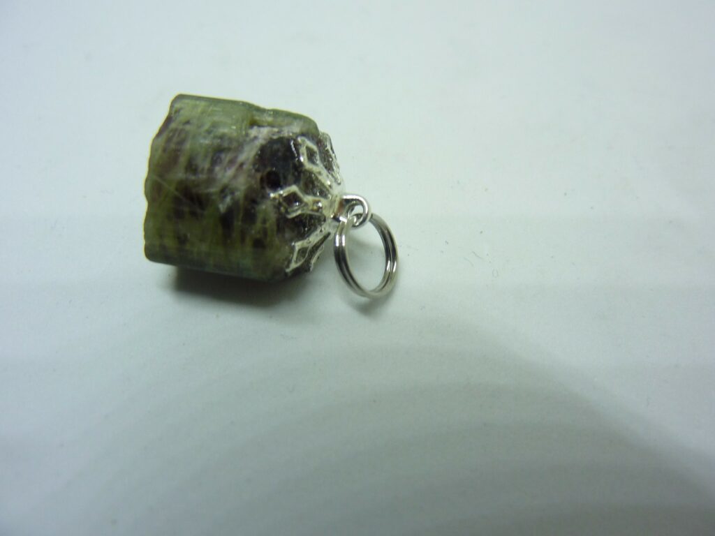 Pendentif Tourmaline melon d’eau très rare ! ref 7620