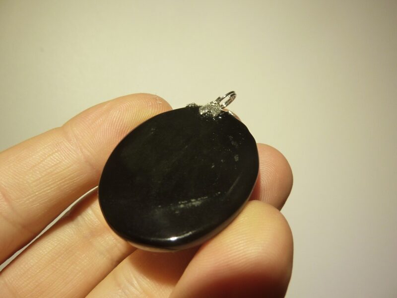 Pendentif protection Obsidiene oeil celeste ref 2620 – Image 3