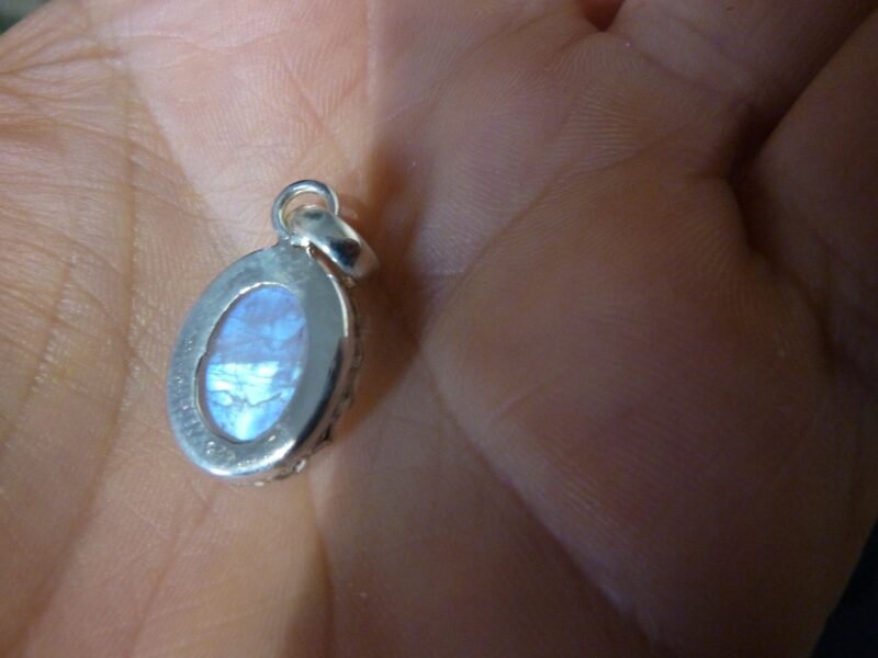 PENDENTIF PIERRE DE LUNE MONTURE EN ARGENT 925 REF 1749 – Image 3