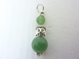 PENDENTIF PAIX ET CALME AVENTURINE VERTE BOUDDHA