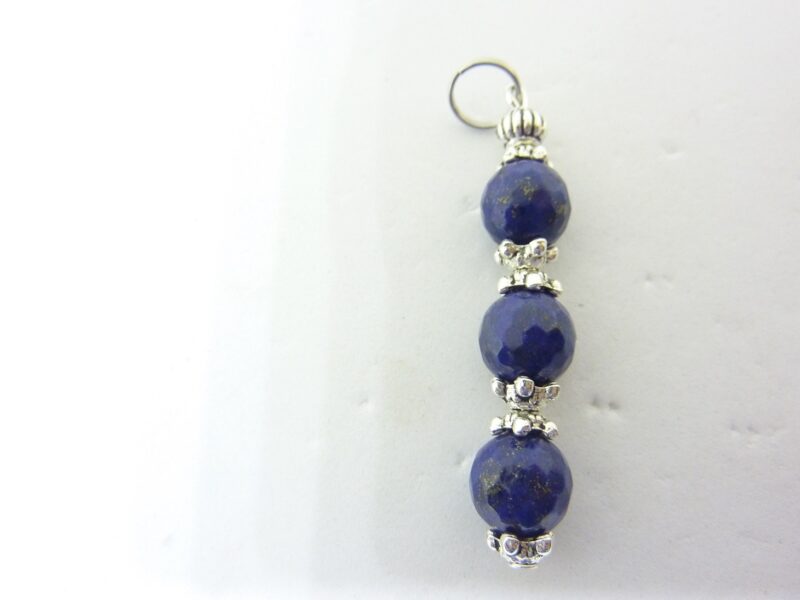 Pendentif Lapis lazuli-Perles à facettes 8 mm – Image 2