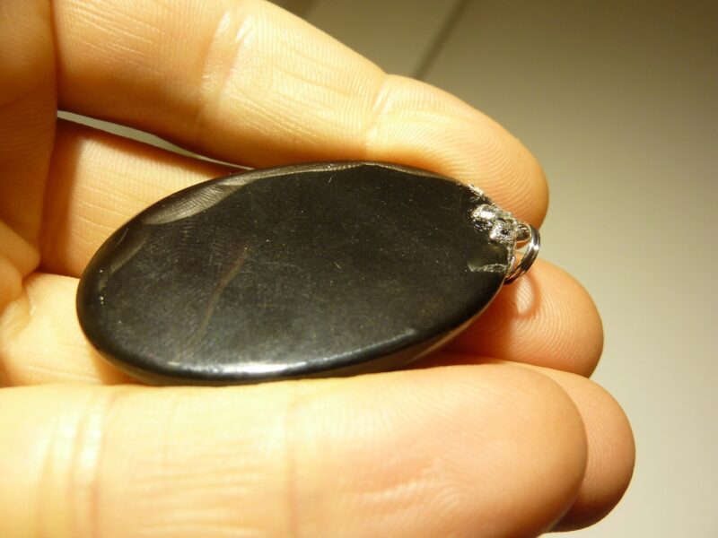 Pendentif protection Obsidiene oeil celeste ref 3256 ° – Image 3