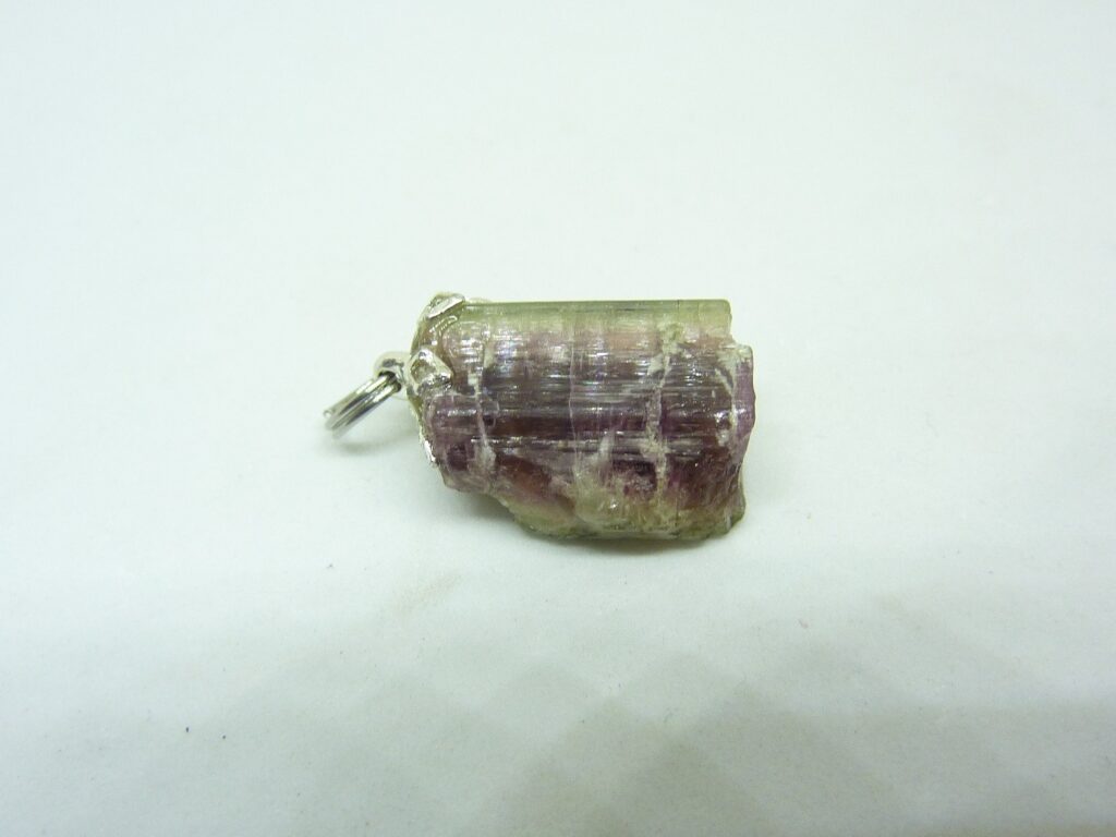 Pendentif Tourmaline melon d’eau très rare ! ref 4832