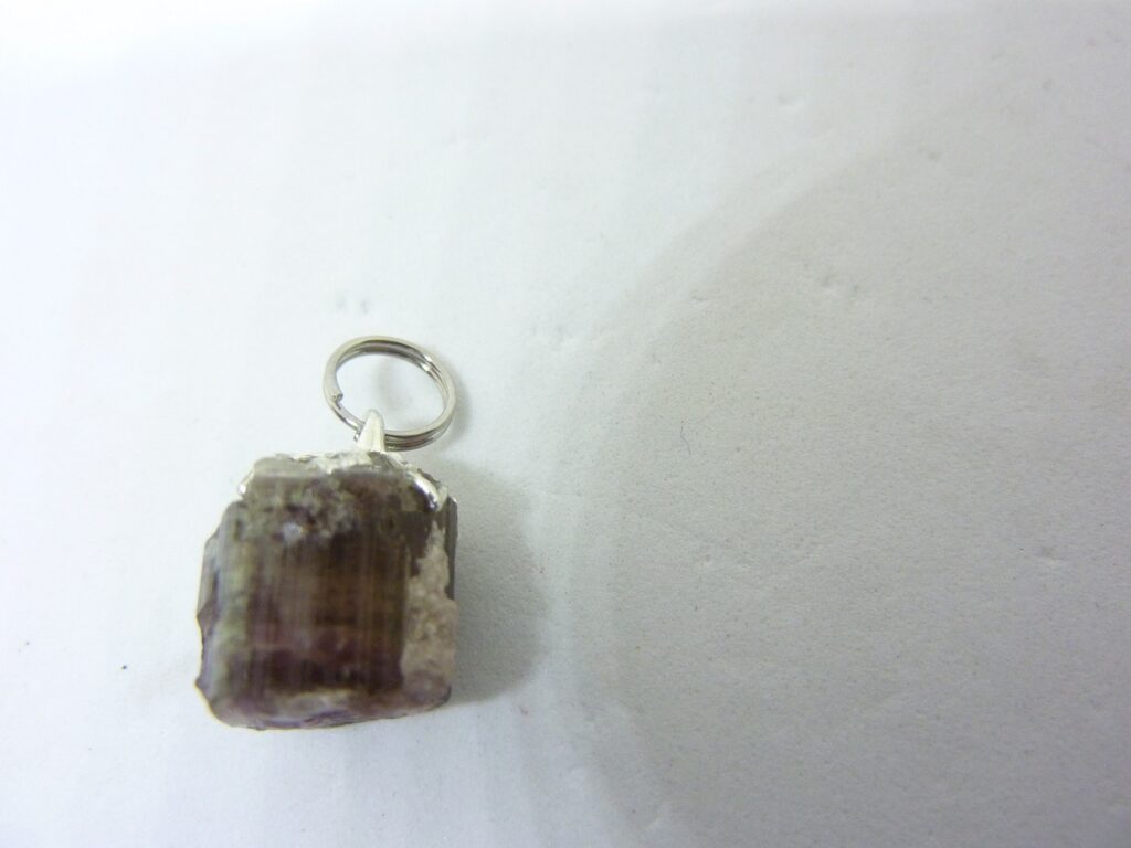 Pendentif Tourmaline melon d’eau très rare ! ref 9833