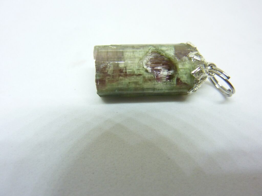 Pendentif Tourmaline melon d’eau très rare ! ref 9633
