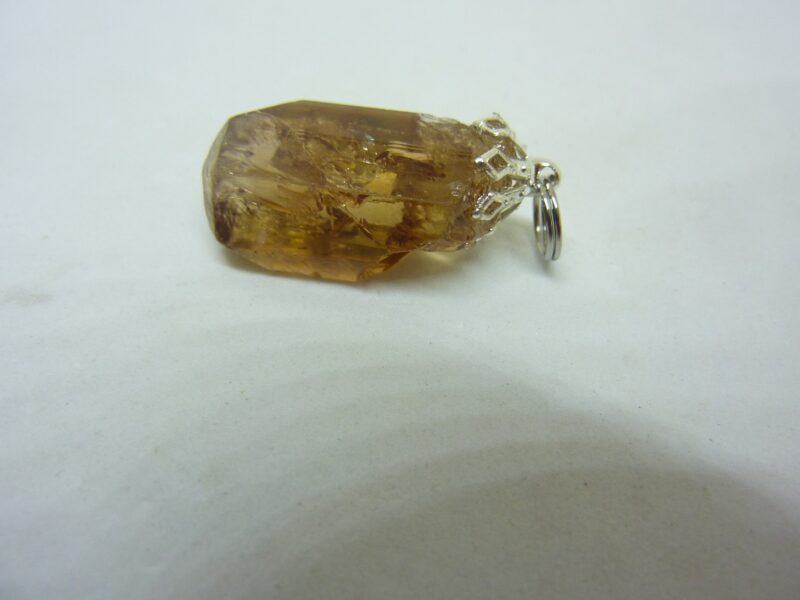 PENDENTIF TOPAZE IMPERIALE GEMME 7,8 GR 39 CARATS TRES RARE ref 5244 – Image 3