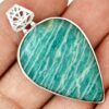 PENDENTIF AMAZONITE Monture en argent 925 ref 0644