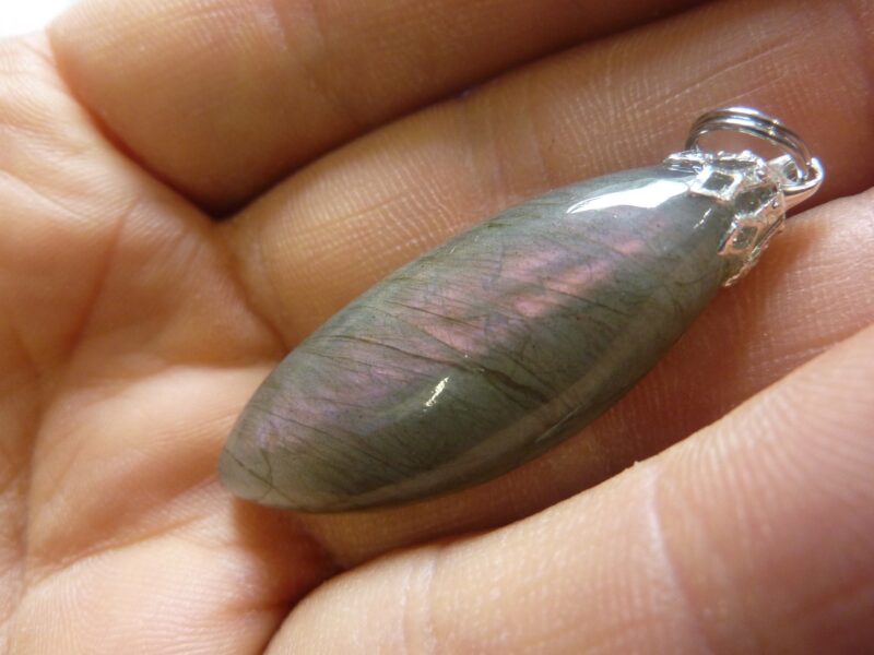 Pendentif protection labradorite violet très rare! ref 1749 – Image 2