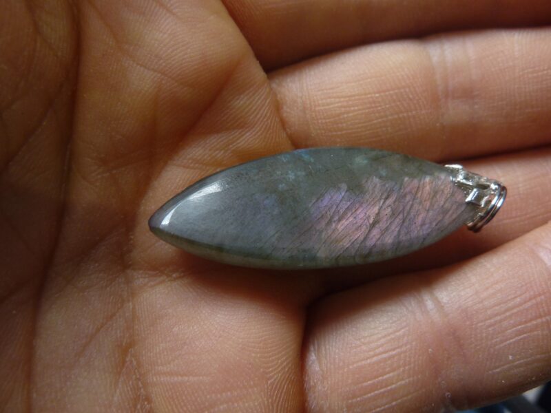 Pendentif protection labradorite violet très rare! ref 1749 – Image 3
