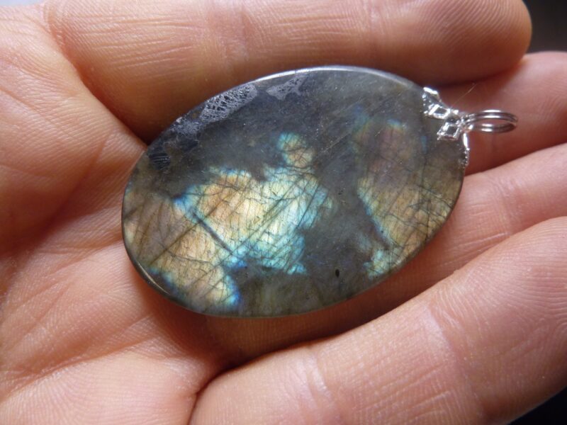 Pendentif protection labradorite violet très rare! ref 8785 – Image 4
