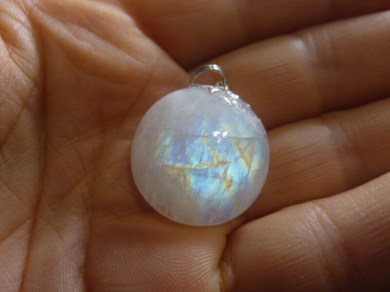 PENDENTIF PIERRE DE LUNE GEMME AAA+ ref 9214 – Image 3