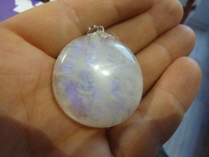 PENDENTIF PIERRE DE LUNE GEMME AAA+ ref 1321 – Image 2