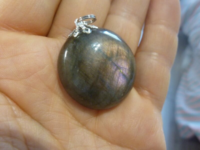 Pendentif protection labradorite violet très rare! ref 6358 – Image 2