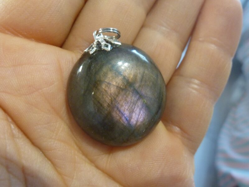 Pendentif protection labradorite violet très rare! ref 6358 – Image 3