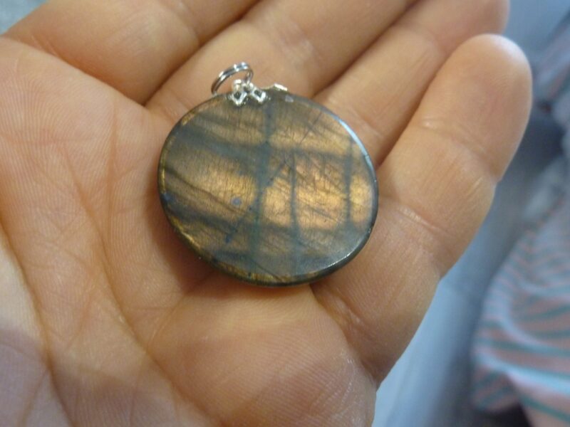 Pendentif protection labradorite violet très rare! ref 6358 – Image 4