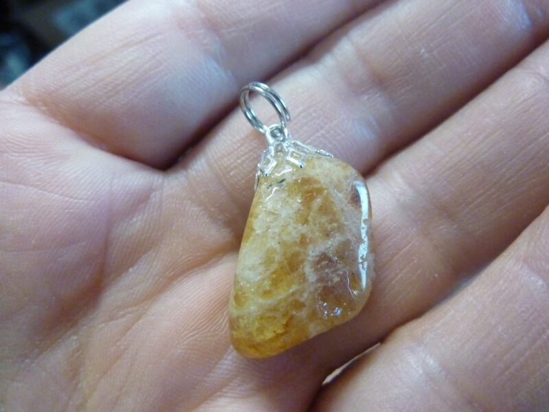 PENDENTIF HELIODORE GEMME 10 FOIS +PUISSANT QUE LA CITRINE! ref 1244 – Image 2
