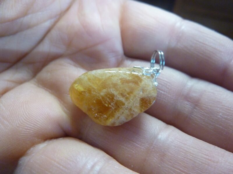 PENDENTIF HELIODORE GEMME 10 FOIS +PUISSANT QUE LA CITRINE! ref 1244 – Image 3