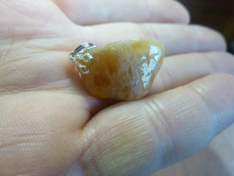 PENDENTIF HELIODORE GEMME 10 FOIS +PUISSANT QUE LA CITRINE! ref 1244 – Image 4