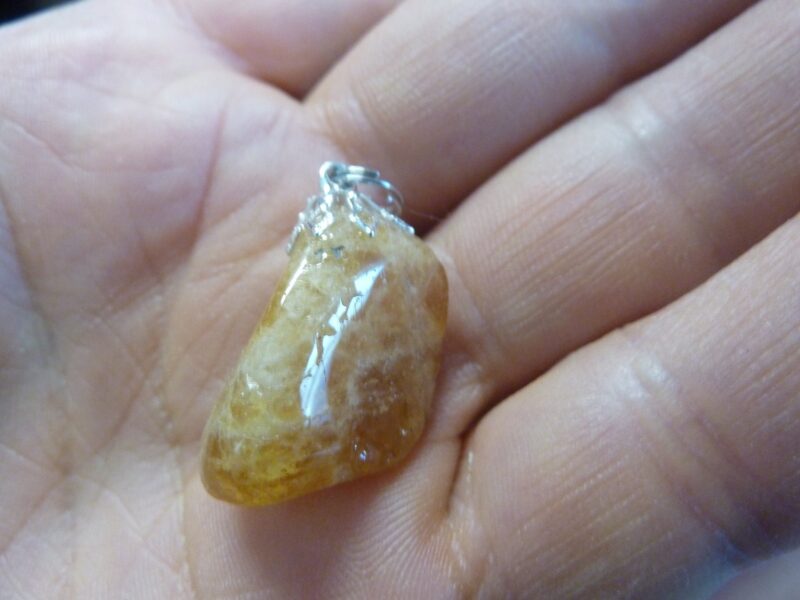 PENDENTIF HELIODORE GEMME 10 FOIS +PUISSANT QUE LA CITRINE! ref 1244 – Image 5