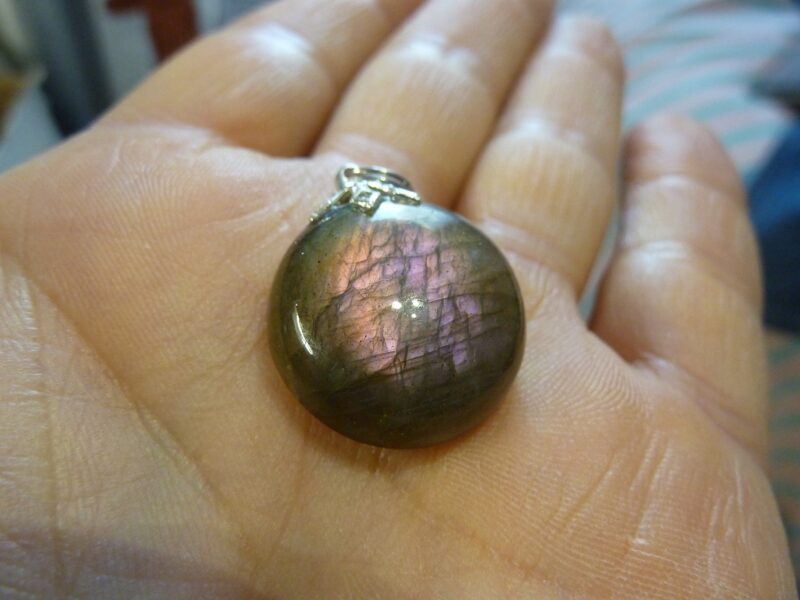 Pendentif protection labradorite violet très rare! ref 0433 – Image 3