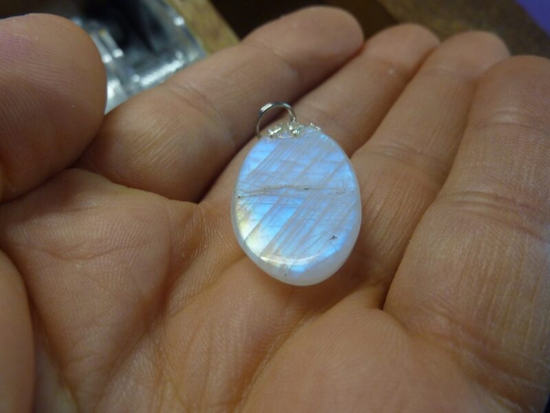 PENDENTIF PIERRE DE LUNE GEMME AAA+ ref 9962 – Image 3