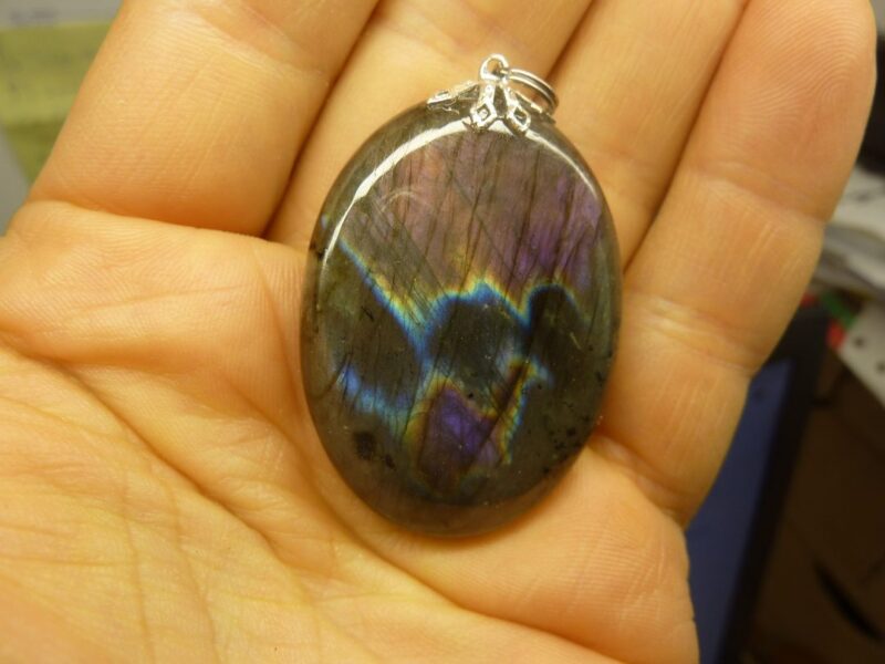 Pendentif labradorite violet très rare! ref 1594 – Image 5