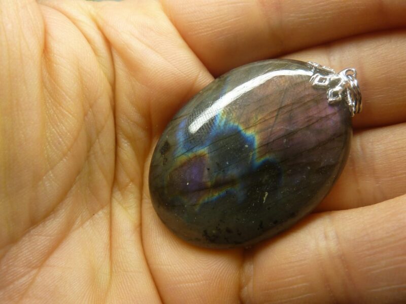 Pendentif labradorite violet très rare! ref 1594 – Image 4