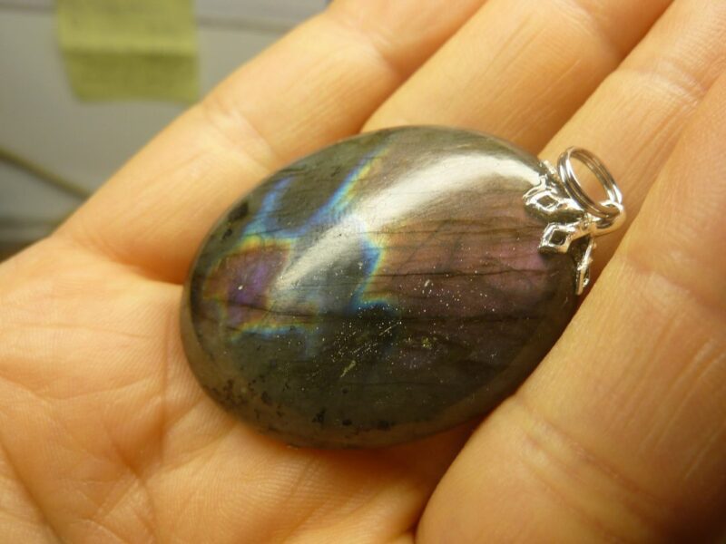 Pendentif labradorite violet très rare! ref 1594 – Image 3