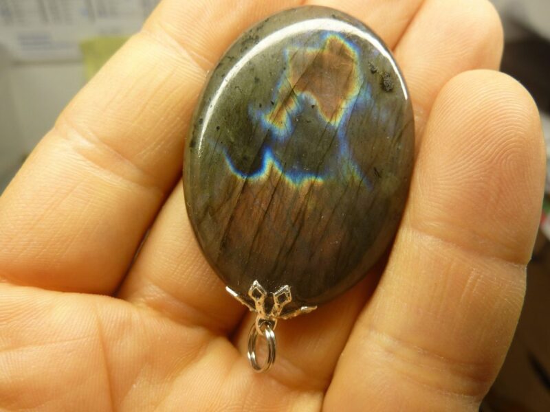 Pendentif labradorite violet très rare! ref 1594 – Image 2