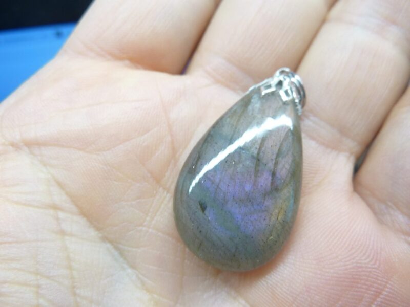 Pendentif protection labradorite violet très rare! ref 0782 – Image 4